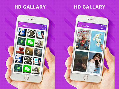 HD Gallary App app design ui