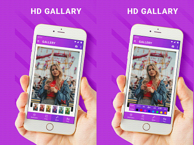 HD Gallary App_2 app branding design ui