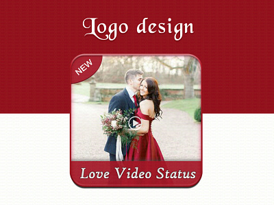 Love Video Status logo app design icon logo