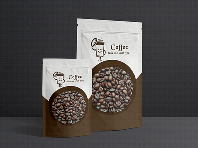 Coffee Bag Label Design branding design labeldesign packing design typography