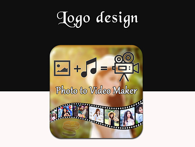 Photo to Video Maker app design icon logo ui