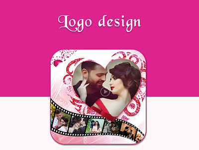 Love Photo to Video Maker app branding design icon logo ui