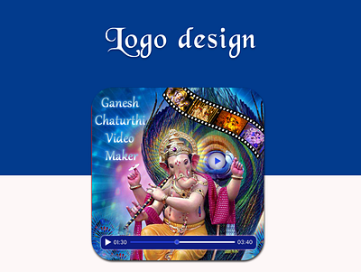 Ganesh Chaturthi Video Maker With Music app branding design icon logo ui