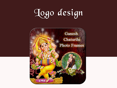 Ganesh Chaturthi Photo Frames app branding design icon logo ui