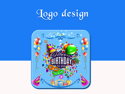 Birthday Photo to Video Maker app branding design icon logo