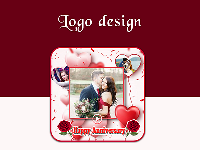 Anniversary Video Maker app branding design icon logo photoshop ui