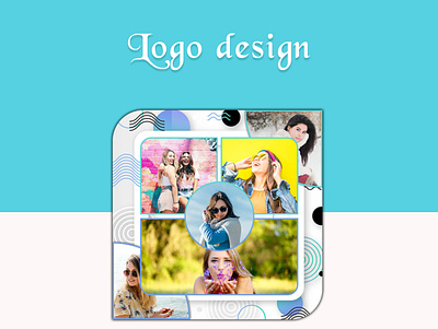 Photo Collage app branding design icon logo photoshop ui