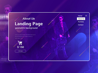 Landing Page Design branding design photoshop typography web website