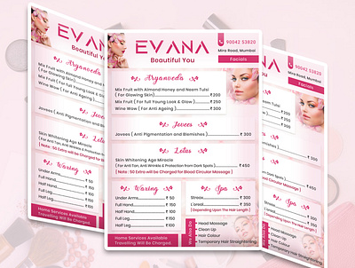 Evana Flayer branding design photoshop typography