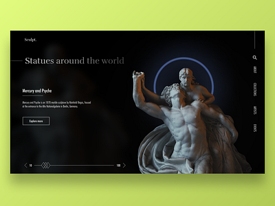 Sculpt. - web landing page