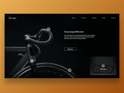 Escape - web landing page app booking branding cycle design e commerce graphic design icon illustration logo minimal typography ui ux vector visual design web web design web landing page website