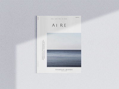 Aire_Magazine aesthetic cover editorial graphic design magazine cover magazine design