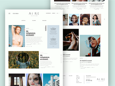 Aire_Online Magazine digital magazine online magazine ui ux web webdesign