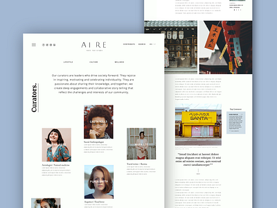 Aire_Online Magazine blog design magazine magazine online ui uiux web webdesign