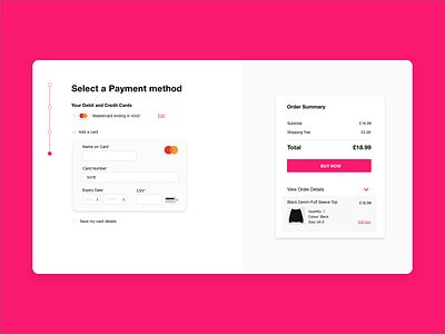 Daily UI 02: Credit Card Checkout Page