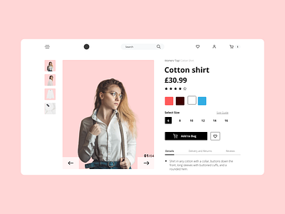 Daily UI 12: E-commerce