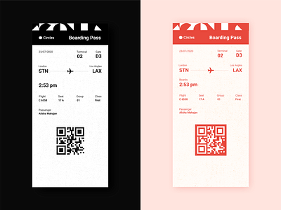 Daily UI 24: Boarding Pass boarding pass dailyui dailyuichallenge ui ux