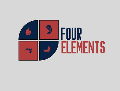 Four Elements adobe illustrator design simple design