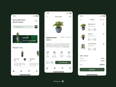 Plantarea | Mobile Shop UI