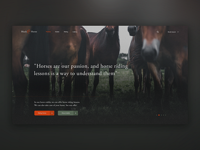 Horse Riding School | Landing Page