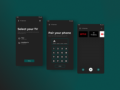 Two day rule challenge - 2 android app mobile tv remote ui ux