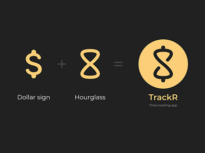 TrackR icon design design icon logo time tracking ui ux