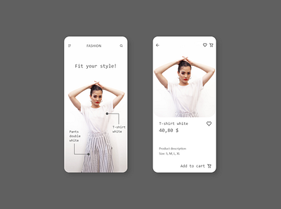 Fashion App fashion app fashion design ui ux