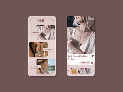 Jewelry App jewelry app jewelry design ui ux