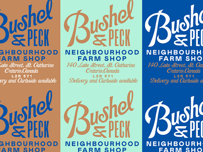 Bushel & Peck branding agency gold lunchbox karl hebert type