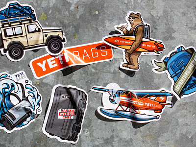 YETI Bags Sticker sheet