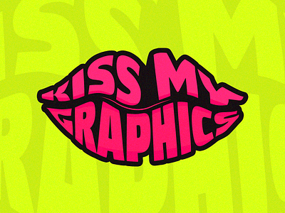 I'm hot for your Graphics! digital art expressive typography lettering title design typography art