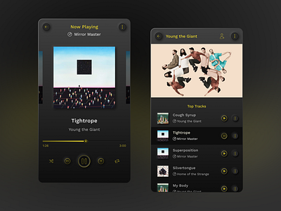 Music Player app dailyui design music app music player ui