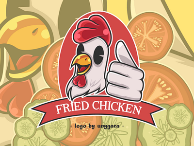 Chicken Logo cartoon chicken illustration logo vector