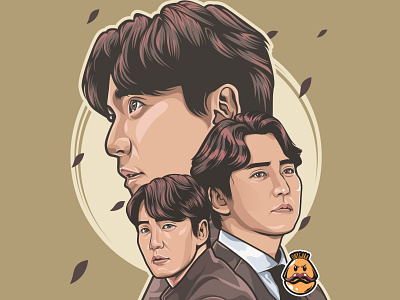 Kim Nam Gil Fanart by Unygara apparel cartoon cute design gilstory illustration kdrama kimnamgil kmovie korea logo portrait sticker tshirt unygara vector
