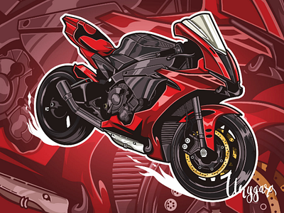 Motorcycle esport game illustration logo motorcycle sport vector vehicle