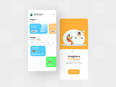 Team Management UI 3d app branding design graphic design ui