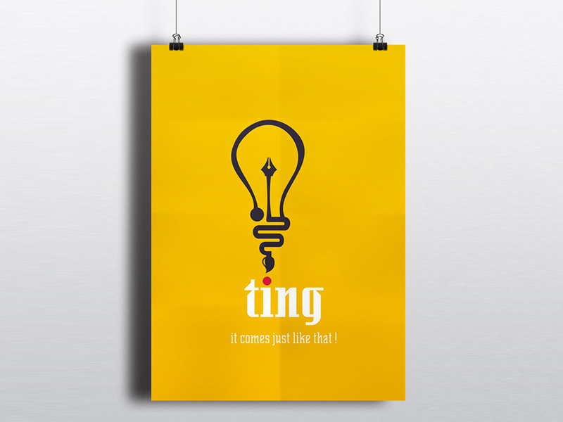 ting logo redesign by Himanshu Shah on Dribbble