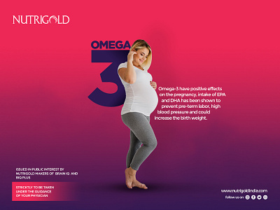 Social media post for Omega 3 for Pregnancy