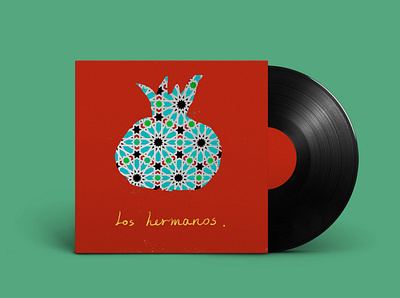 Los hermanos album cover design graphic design