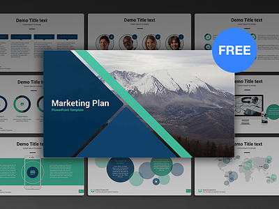 Free PowerPoint template: Marketing Plan