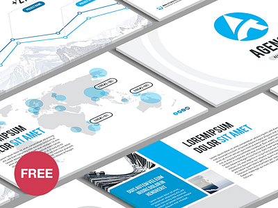 Free Keynote template: Agency agency business corporate download free freebies key keynote marketing modern presentation template