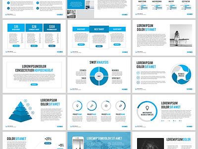 Free PowerPoint template: Agency by hislide.io on Dribbble