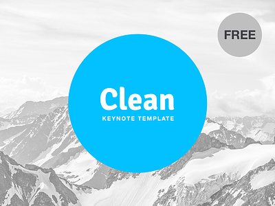 Free Keynote template: Clean blue business download free freebies key keynote marketing modern presentation startup template