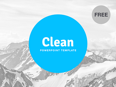 Free PowerPoint template: Clean