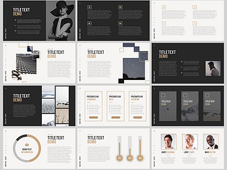 Free PowerPoint template: Marketing Report by hislide.io on Dribbble
