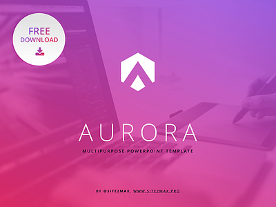 Free PowerPoint template: Aurora