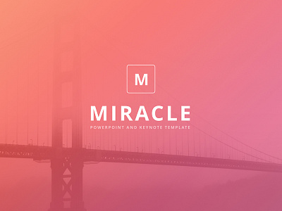 "Miracle" PowerPoint & Keynote Template chart gradient infographic key keynote marketing powerpoint ppt pptx slide slides swot