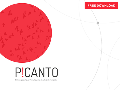 Picanto PPT Template Free Download free freebie multipurpose picanto powerpoint ppt pptx presentation red slide slides template