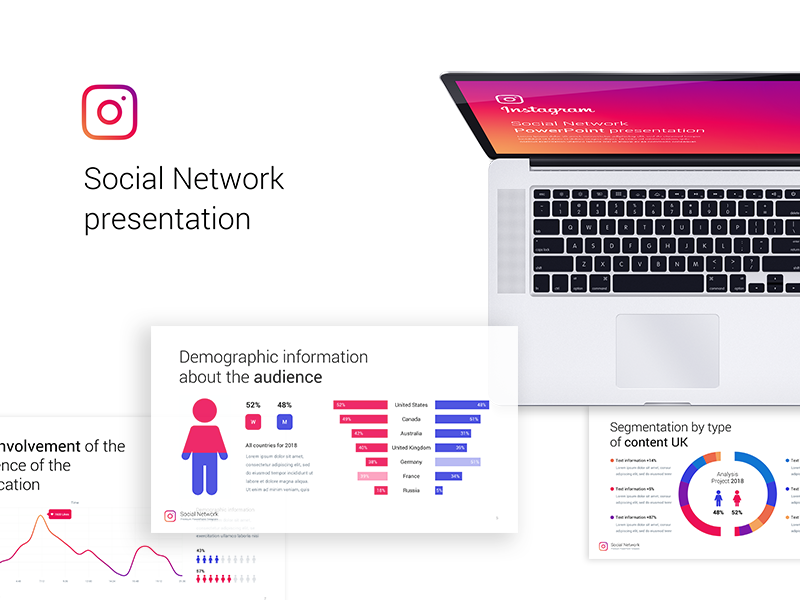 [Free] Instagram Analysis PowerPoint template by hislide.io on Dribbble