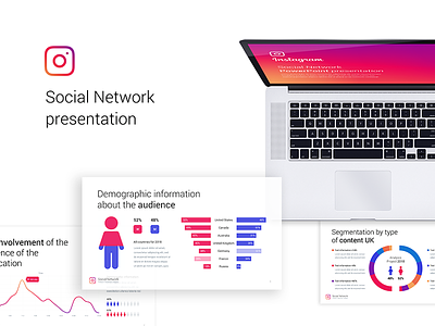 [Free] Instagram Analysis PowerPoint template analysis chart diagram free freebie instagram marketing network powerpoint presentation slide template